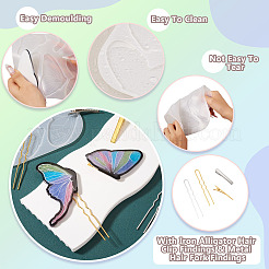1 Stück Silikonform für DIY-Schmetterlingshaarspangen&nbsp;DIY-TA0016-03