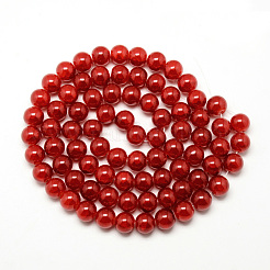 Выпечки нарисованные потрескивание стеклянные бусины пряди&nbsp;X-DGLA-Q023-8mm-YS31