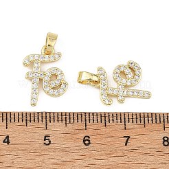 Pendentifs en laiton zircon cubique transparent&nbsp;CU-B002-05G