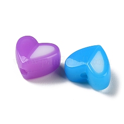 Двухцветные непрозрачные акриловые бусины SACR-I005-05D