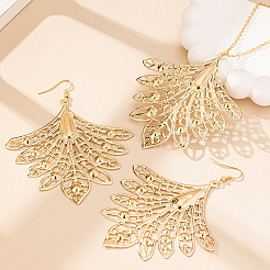 Ожерелья и серьги-подвески из сплава «Хвост феникса»&nbsp;FS-WGDD50B-01