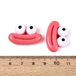 不透明樹脂デコデンカボション  カエル  鮭色  28~29.5x19~19.5x8~8.5mm&nbsp;RESI-N051-15C
