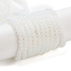 Граненые прозрачные стеклянные пряди круглых бусин X-GLAA-F001-3x2mm-23