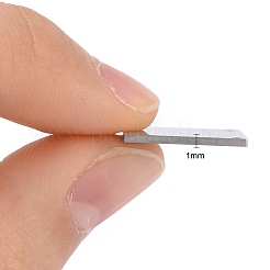 変色しにくい201ステンレススチールペンダント  鏡面研磨仕上げ  正方形  ステンレス鋼色  16x16x1mm  穴：1mm&nbsp;STAS-S105-T614-1-16