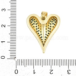Pendentifs en laiton micro pavé de zircons cubiques bleu ciel&nbsp;CU-CBA4A93-02G-G