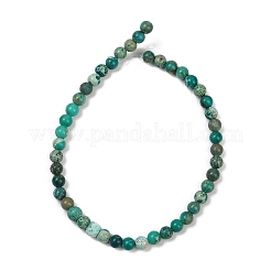 Нити бусин из окрашенного натурального регалита/императорской яшмы/морского осадка яшмы G-B124-C04-07