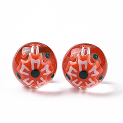 Прозрачные стеклянные бусины LAMP-B021-03A-02