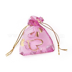 Сердце напечатаны органза сумки OP-X0001-02