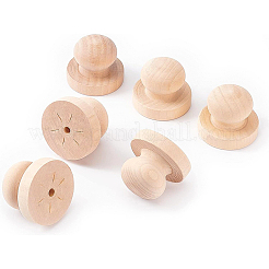 Деревянная ручка-штамп DIY-BC0004-52