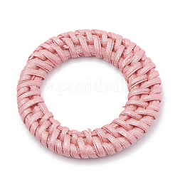 Anelli di collegamento intrecciati a mano verniciati a bastoncino / rattan&nbsp;X-WOVE-N007-01C