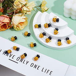 15шт ручной работы бусины лэмпворк LAMP-ME0001-02