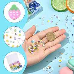 144 g 12 Farben handgefertigte Polymer Clay Cabochons und Kunststoffperlen für die Herstellung von DIY-Schmuckstücken&nbsp;CLAY-FS0001-47