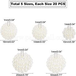 Perline acrilico perla imitato&nbsp;SACR-FH0001-01