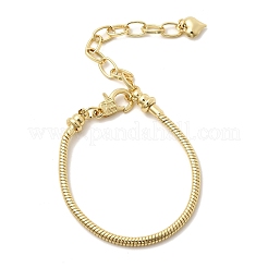 Messing-Schlangenkettenarmbänder für Frauen&nbsp;BJEW-H639-08G