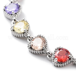 Bracelets en laiton plaqué pour la saint-valentin&nbsp;BJEW-D032-03P-01