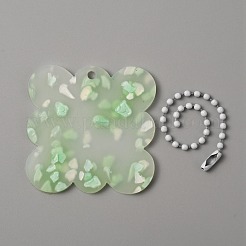 Брелок с полупрозрачным акриловым диском&nbsp;KEYC-WH0027-85C-01