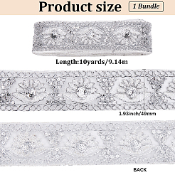 Вышивка полиэфирными лентами&nbsp;SRIB-WH20020-046A