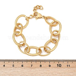 Браслеты из овальной цепочки из нержавеющей стали 304 для женщин&nbsp;BJEW-C104-01B-G