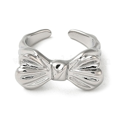 Кольцо из латуни с открытой манжетой RJEW-C037-04P