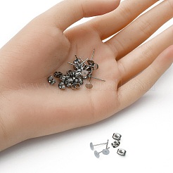 100 шт. фурнитура для сережек-гвоздиков из нержавеющей стали 304&nbsp;STAS-YW0001-43E