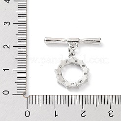 Реечное покрытие латунь микро паве прозрачный кубический цирконий застежки-тоггл&nbsp;KK-P247-13P