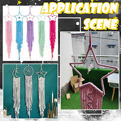 12 шт. 6 стиля железного кольца для самодельной плетеной сети/паутины с перьями&nbsp;IFIN-SP0001-49