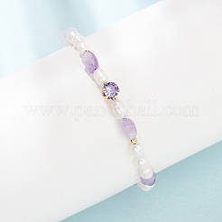 Braccialetti con perline di perle naturali&nbsp;GG-CBA3297-13G-G