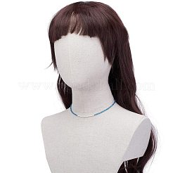 Ожерелье из бисера из натурального жемчуга и граненого стекла для девочек-подростков NJEW-JN03737