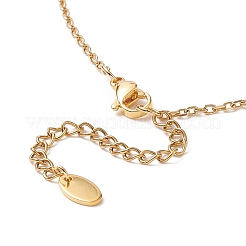 Ожерелье-лариат из нержавеющей стали 304 с подвеской в виде звезды для женщин NJEW-JN04208-01