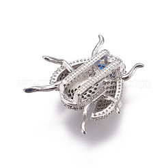 Ottone micro spianare fascini dello scorrevole zirconi&nbsp;ZIRC-F099-39P