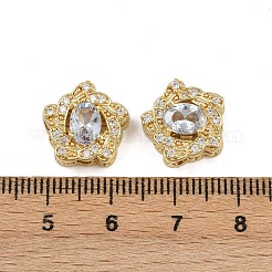 Mehrsträngige Glieder aus Messing mit Pavé-Kubikzirkonia&nbsp;ZIRC-F145-05H-01