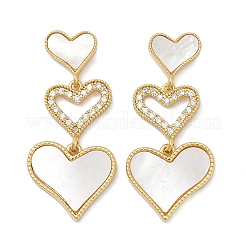 Серьги-гвоздики из циркония EJEW-H154-14G