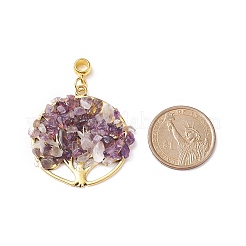 Европейские подвески с подвесками из натуральных смешанных драгоценных камней PALLOY-JF01908