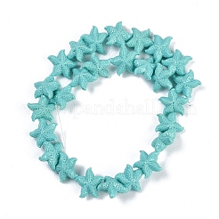 Fili di perline intagliate tinte in corallo sintetico&nbsp;CORA-K009-06B-05