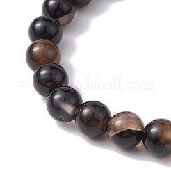 Эластичные браслеты из круглых бусин из смешанных драгоценных камней диаметром 8 мм BJEW-JB10309