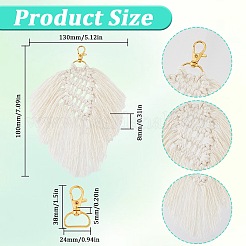 Наборы для изготовления брелоков из хлопка ручной работы в стиле бохо&nbsp;DIY-SC0028-16