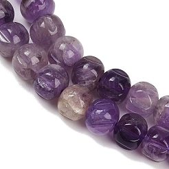 Природный аметист нитей бисера G-Z080-B04-8x6mm