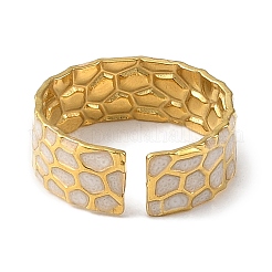 Кольца-манжеты из нержавеющей стали 304 с эмалью для женщин RJEW-F166-20G-02