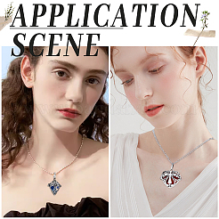 10 шт. 5 стиля филигранных латунных подвесок-клеток&nbsp;KK-SC0003-77D