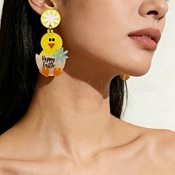 Пасхальные акриловые серьги-подвески&nbsp;FS-WG11C22-01