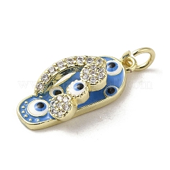 Латунные микро проложить кубического циркония подвески&nbsp;KK-E092-19G-06