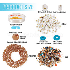 Kits de fabrication de colliers/bracelets DIY&nbsp;DIY-TAC0032-18D