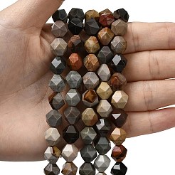 Натуральные нити из бисера пикассо G-Z119-A25-01