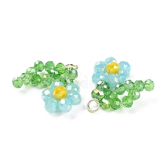 Подвески из стеклянных бусин&nbsp;GLAA-C028-07B