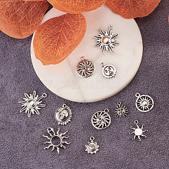 100 шт. 10 стиля подвески из сплава в тибетском стиле TIBEP-CJ0001-59