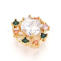 Латунные микро проложить кубического циркония подвески&nbsp;KK-N261-12G