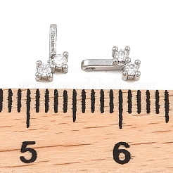 Латунные микро проложить кубического циркония подвески&nbsp;KK-H538-19B-P