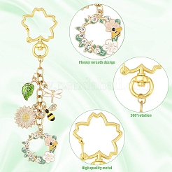 Подвесные украшения из сплава эмали&nbsp;KEYC-YW00219-01