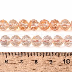 Хрустящие прозрачные стеклянные бусины нити&nbsp;GLAA-N063-8mm-07