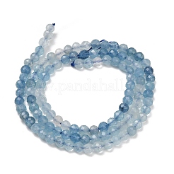 Fili di perline color blu diavolo naturale sfumato&nbsp;G-NH0072-B01-4mm
